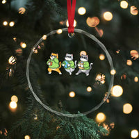 Make Everyday Earth Day Crystal Glass Ornament Eco Friendly Cat Lover