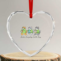 Make Everyday Earth Day Heart Crystal Glass Ornament Eco Friendly Cat Lover