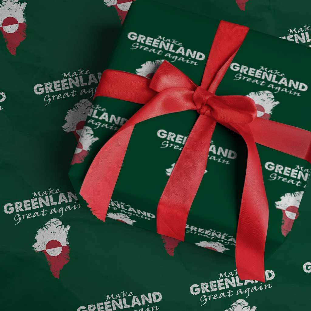 Make Greenland Great Again Wrapping Paper Roll Act USA 51st State Greenland
