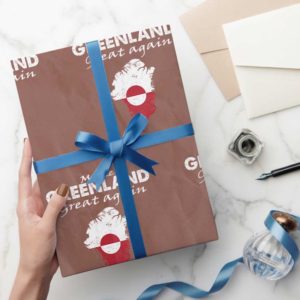 Make Greenland Great Again Wrapping Paper Roll Act USA 51st State Greenland