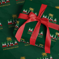 Make Iran Great Again Patriotic MIGA Wrapping Paper Roll Lion and Sun Persian Flag Freedom Iranian Revolution