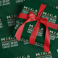 Make Iran Great Again Wrapping Paper Roll MIGA Emblem Of Iran Persian Lion Flag
