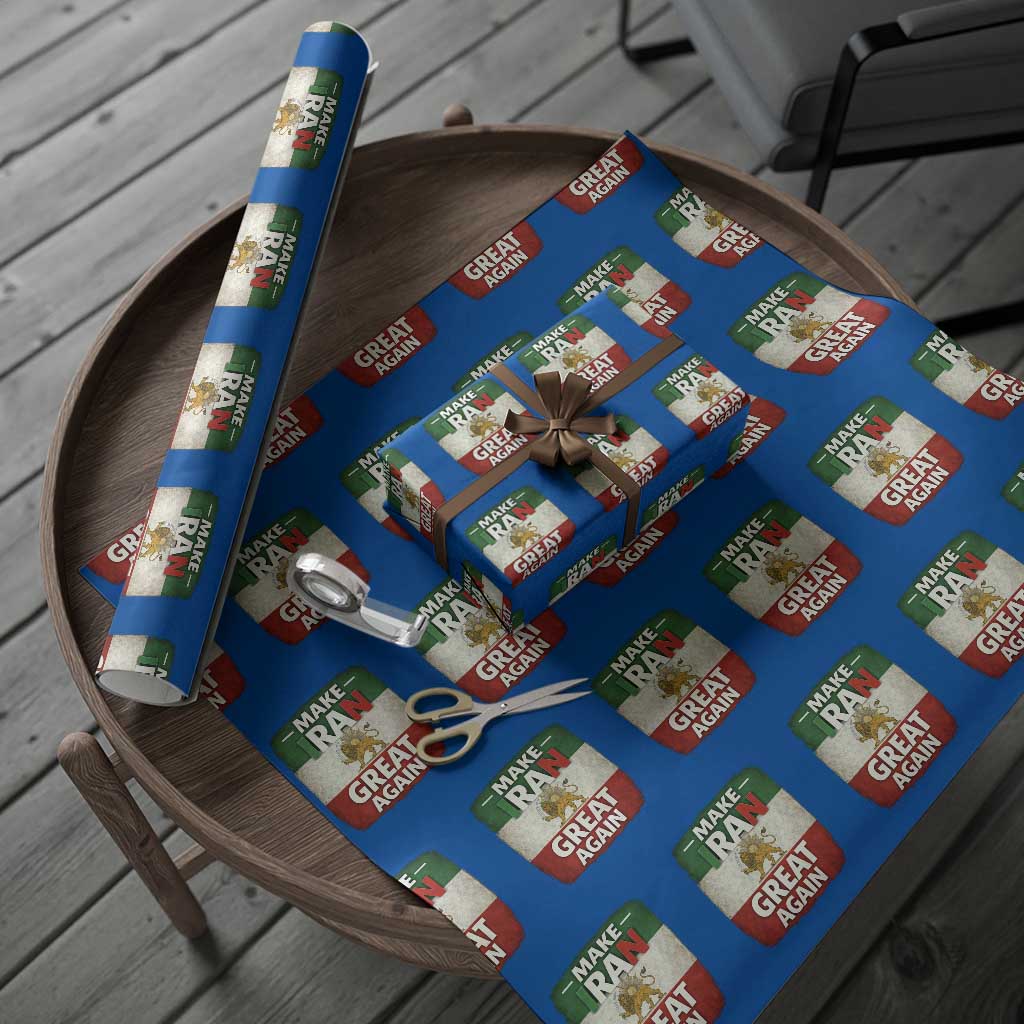 Make Iran Great Again Wrapping Paper Roll MIGA Vintage Persian Lion Flag