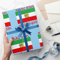 Make Iran Great Again Wrapping Paper Roll Vintage Lion and Sun Flag Patriotic Iranian Pride