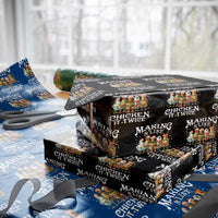 Making A List Chicken It Twice Wrapping Paper Roll Funny Christmas Chicken - Wonder Print Shop