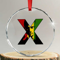 Malcolm X Crystal Glass Ornament African American Heritage Gift - Wonder Print Shop