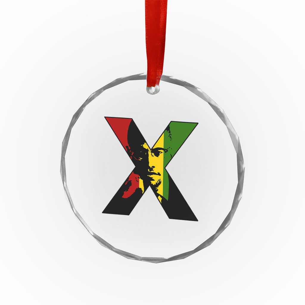 Malcolm X Crystal Glass Ornament African American Heritage Gift - Wonder Print Shop