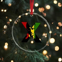 Malcolm X Crystal Glass Ornament African American Heritage Gift - Wonder Print Shop