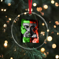 Malcolm X Crystal Glass Ornament Black History Month - Wonder Print Shop