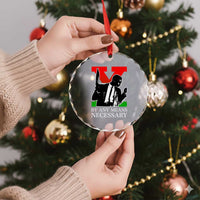 Malcolm X Crystal Glass Ornament By Any Means Necessary - Wonder Print Shop