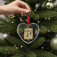 Malcolm X Historical Newspaper Heart Crystal Glass Ornament Stumbling Is Not Falling Black History TS12