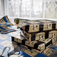 Malcolm X Historical Newspaper Wrapping Paper Roll Stumbling Is Not Falling Black History TS12