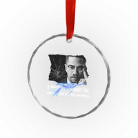 Malcolm X Quote Crystal Glass Ornament A Man Who Stands For Nothing Will Fall - Wonder Print Shop