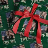 Malcolm X Try Me Wrapping Paper Roll African American Pride Gift - Wonder Print Shop