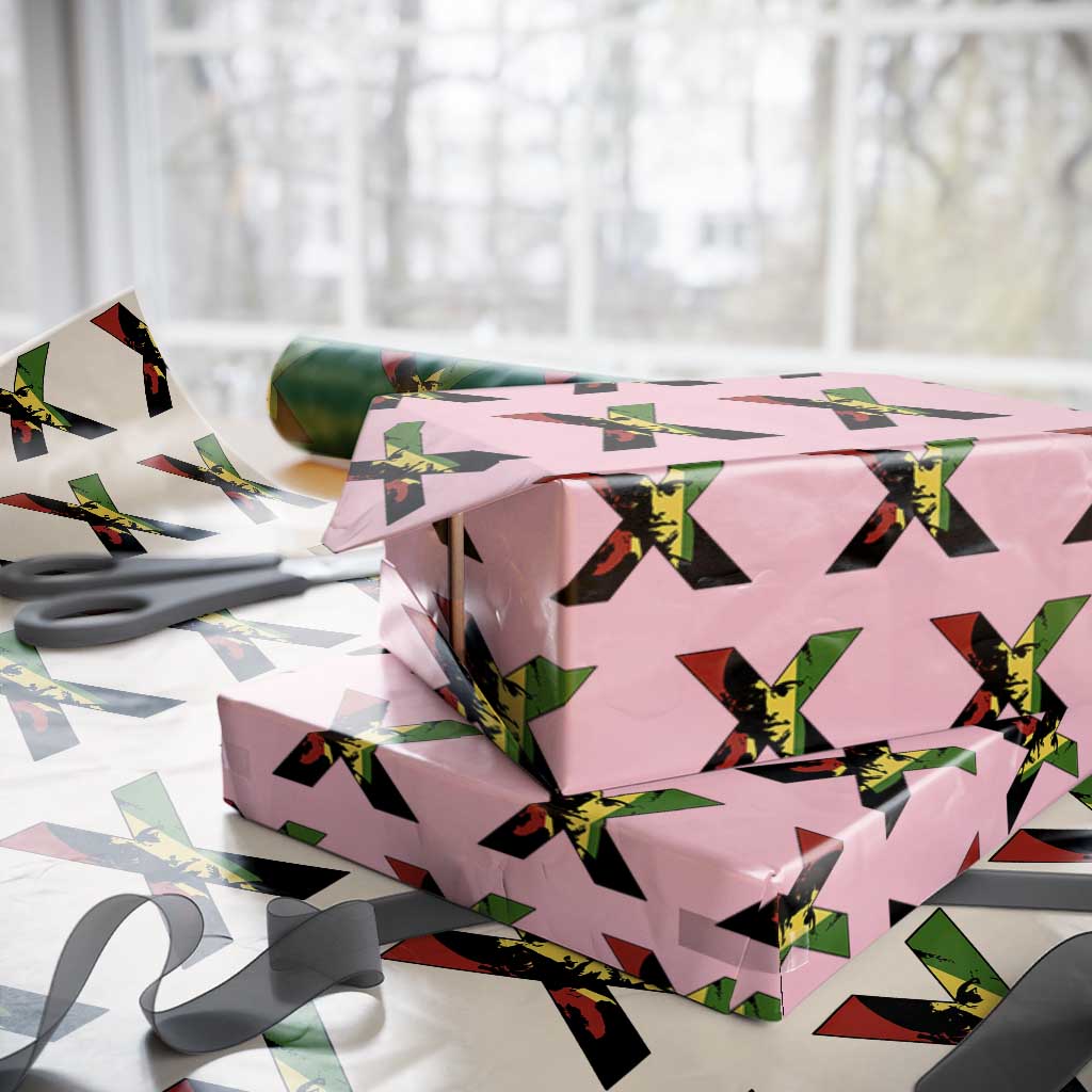 Malcolm X Wrapping Paper Roll African American Heritage Gift - Wonder Print Shop