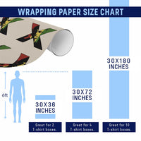 Malcolm X Wrapping Paper Roll African American Heritage Gift - Wonder Print Shop
