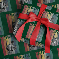 Malcolm X Wrapping Paper Roll Retro Portrait Black Empowerment Heritage Gift - Wonder Print Shop