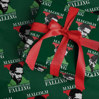 Malcolm X Wrapping Paper Roll Stumbling Is Not Falling Black History Leader TS12