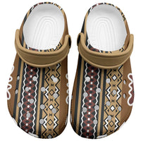 Mali Bologan Mud Cloth Pattern Clogs Shoes - Wonder Print Shop