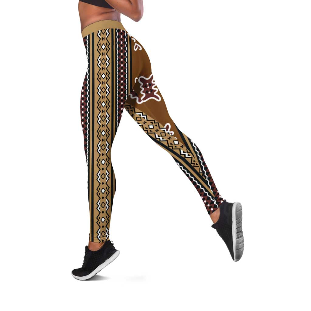 Mali Bologan Mud Cloth Pattern Leggings - Wonder Print Shop