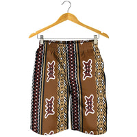Mali Bologan Mud Cloth Pattern Shorts for Men - Wonder Print Shop