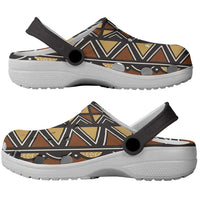 Mali Mud Cloth African Village Clogs Shoes Ethnic Geometry Style - Wonder Print Shop