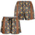 Mali Mud Cloth African Village Shorts for Women Ethnic Geometry Style - Wonder Print Shop