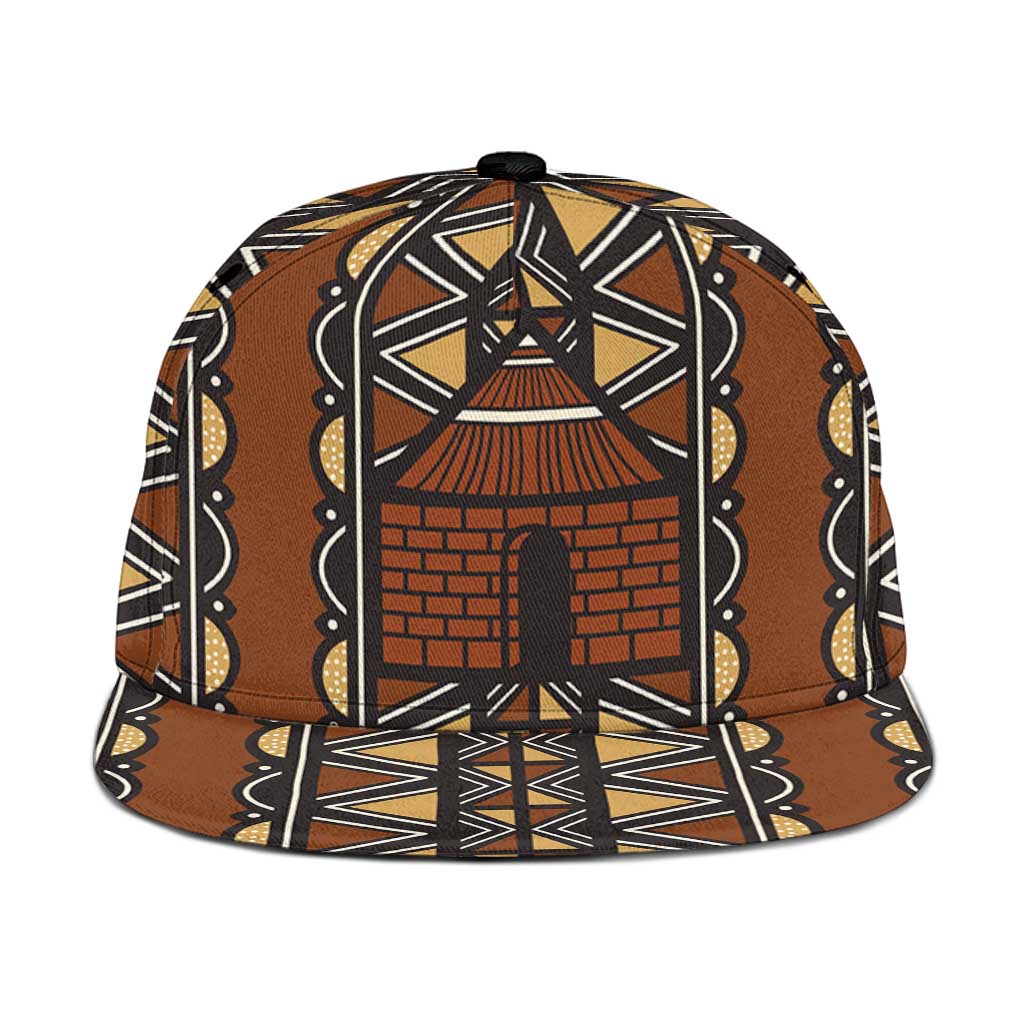 Mali Mud Cloth African Village Snapback Cap Ethnic Geometry Style - Wonder Print Shop