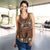 Mali Mud Cloth African Village Women Racerback Tank Ethnic Geometry Style - Wonder Print Shop
