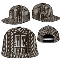 Mali Mud Cloth Snapback Cap Bogolanfini Pattern - Wonder Print Shop