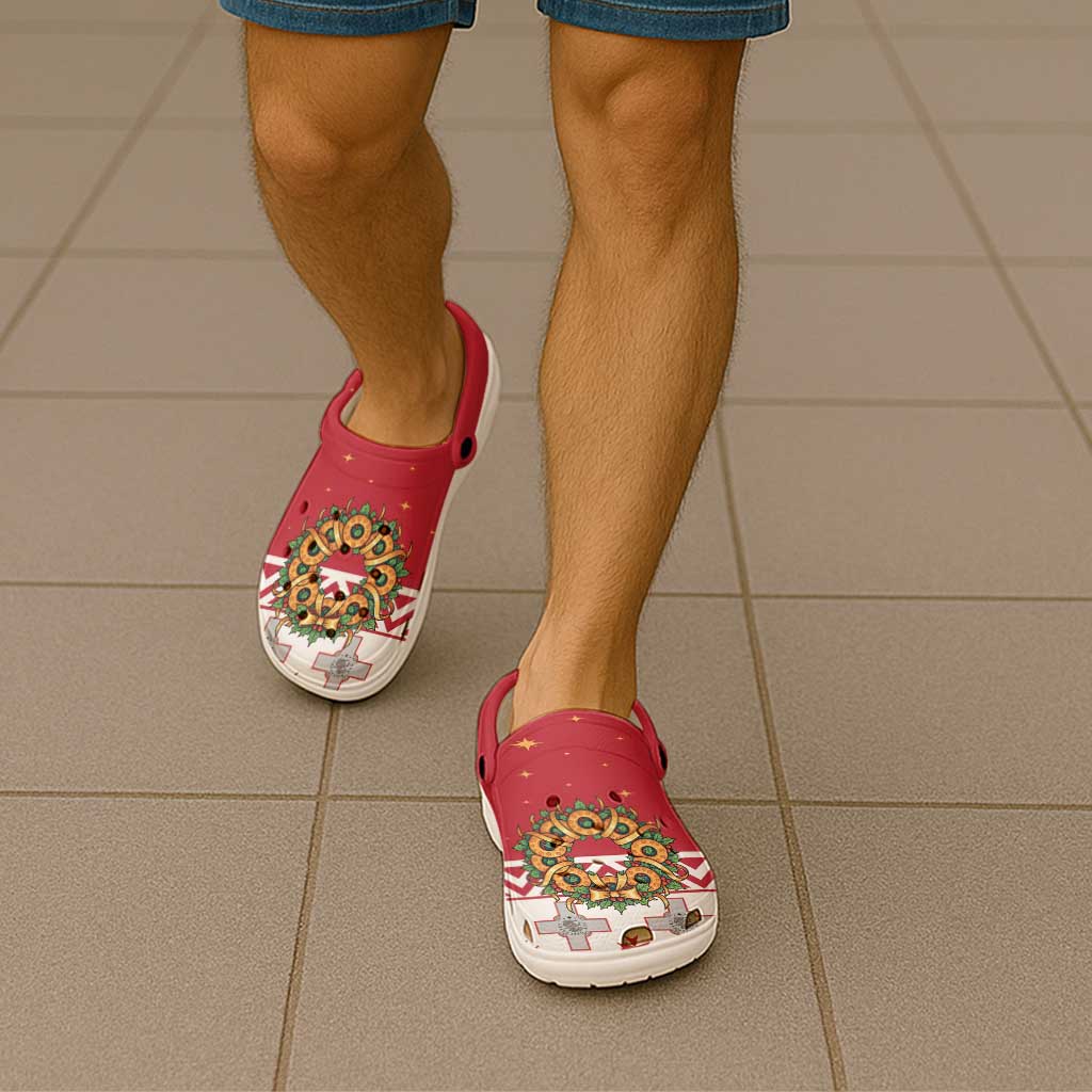 Malta Christmas Clogs Shoes Maltese Honey Rings - Wonder Print Shop