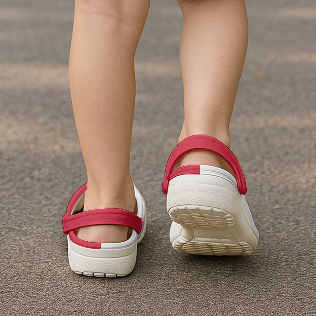 Malta Clogs Shoes Flag Color Inspiration - Wonder Print Shop