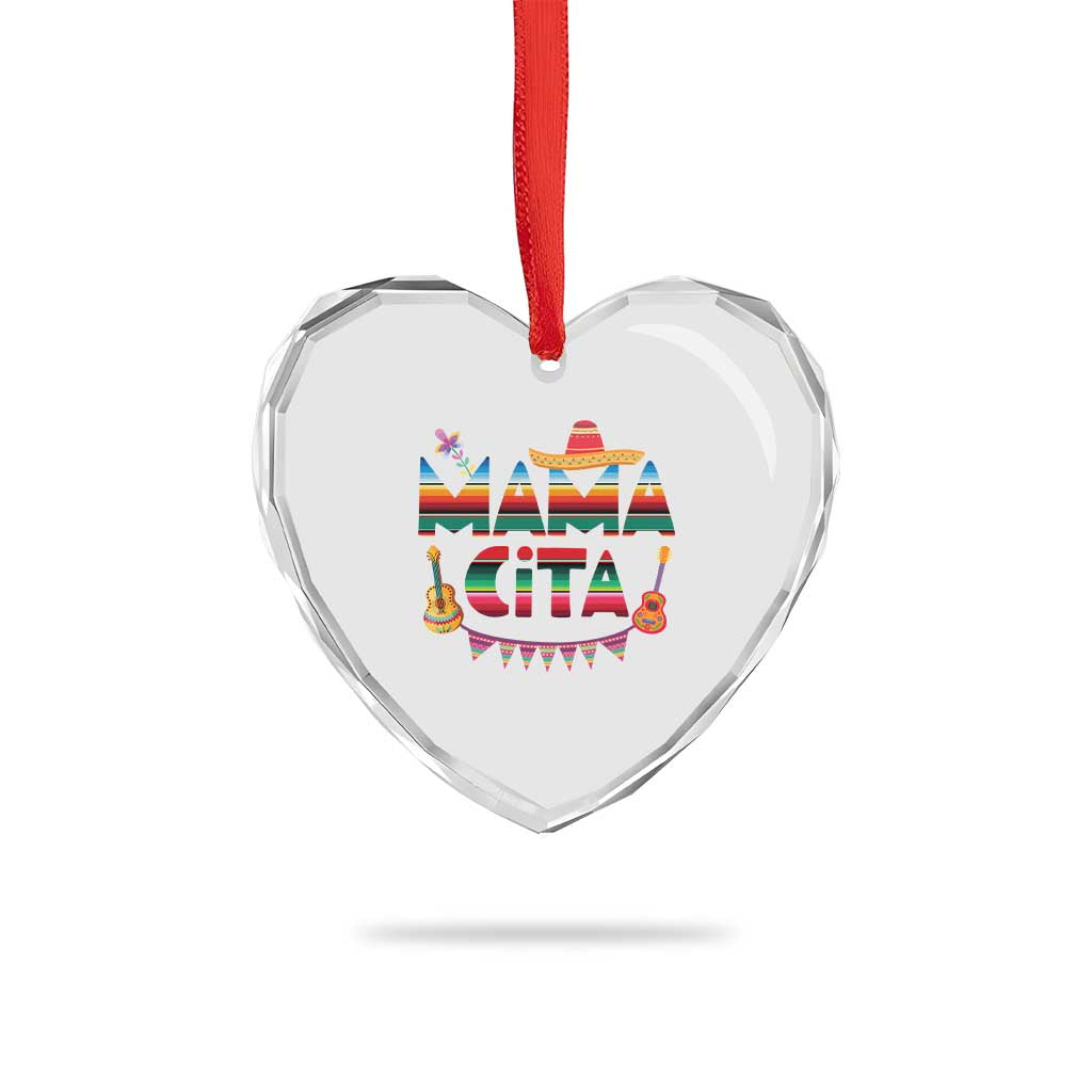 Mama Cita Heart Crystal Glass Ornament Mexican Mom Latina Mothers Day Gift