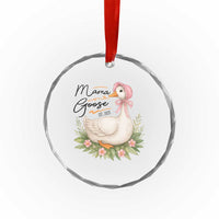Mama Goose Est 2025 Crystal Glass Ornament Retro New Mom Mothers Day - Wonder Print Shop