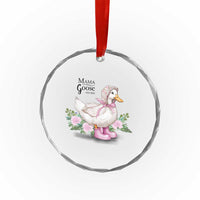 Mama Goose Est 2025 Crystal Glass Ornament Vintage New Mom Mothers Day - Wonder Print Shop