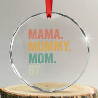 Mama Mommy Mom 67 Crystal Glass Ornament Funny Six Seven Mother's Day