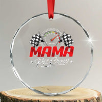 Mama Pit Crew Crystal Glass Ornament Racing Family Matching Mothers Day