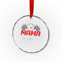 Mama Pit Crew Crystal Glass Ornament Racing Family Matching Mothers Day
