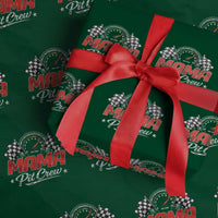 Mama Pit Crew Wrapping Paper Roll Racing Family Matching Mothers Day