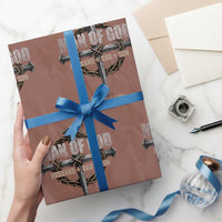 Man Of God Husband Dad Son Charlie Kirk Wrapping Paper Roll Vintage Christian Cross