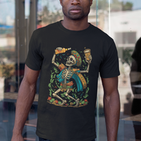 Mexican Skull T Shirt Mexican Skull Sugar Skull Drinking Let's Fiesta Women Men - Wonder Print Shop