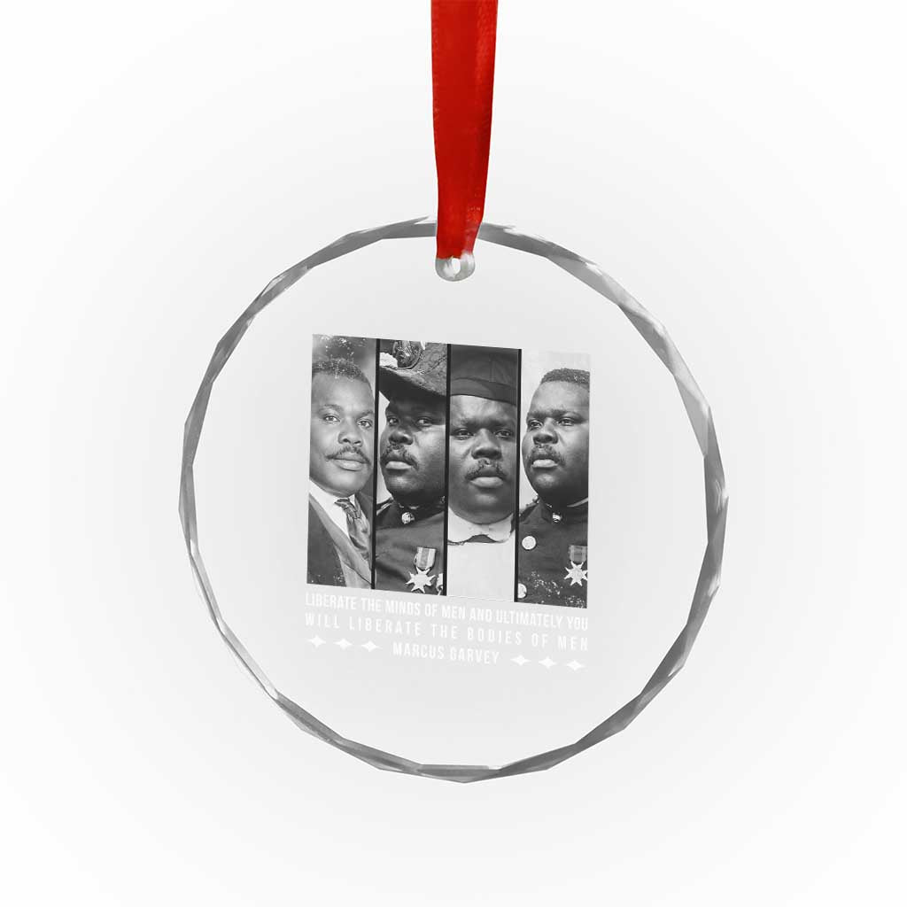 Marcus Garve Quote Crystal Glass Ornament Liberate The Minds Of Men