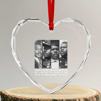 Marcus Garve Quote Heart Crystal Glass Ornament Liberate The Minds Of Men