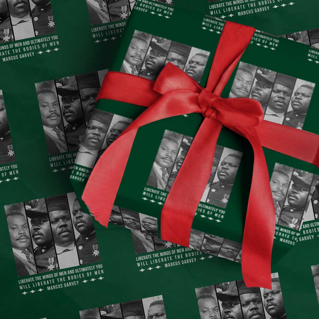 Marcus Garve Quote Wrapping Paper Roll Liberate The Minds Of Men