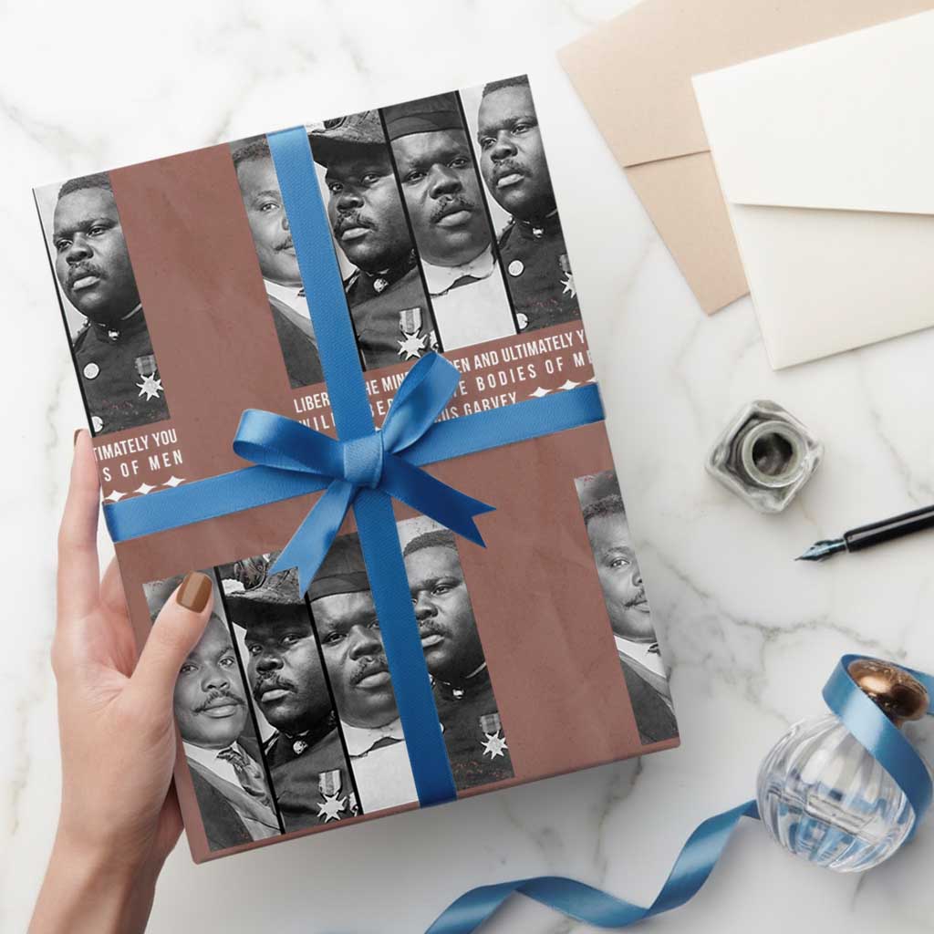 Marcus Garve Quote Wrapping Paper Roll Liberate The Minds Of Men