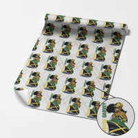 Marcus Garvey Jamaica Pride Wrapping Paper Roll One God One Aim One Destiny