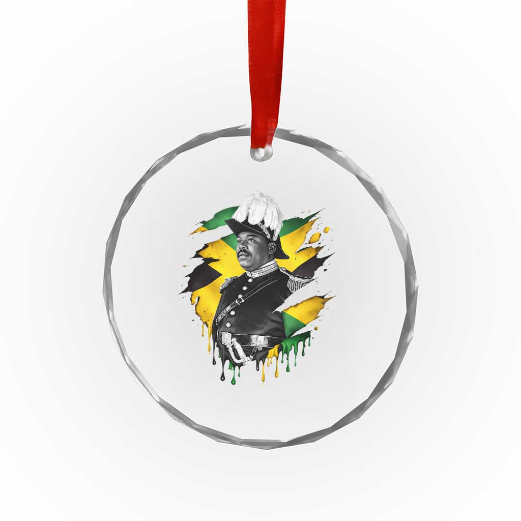 Marcus Garvey Jamaican National Hero Crystal Glass Ornament African American Heritage