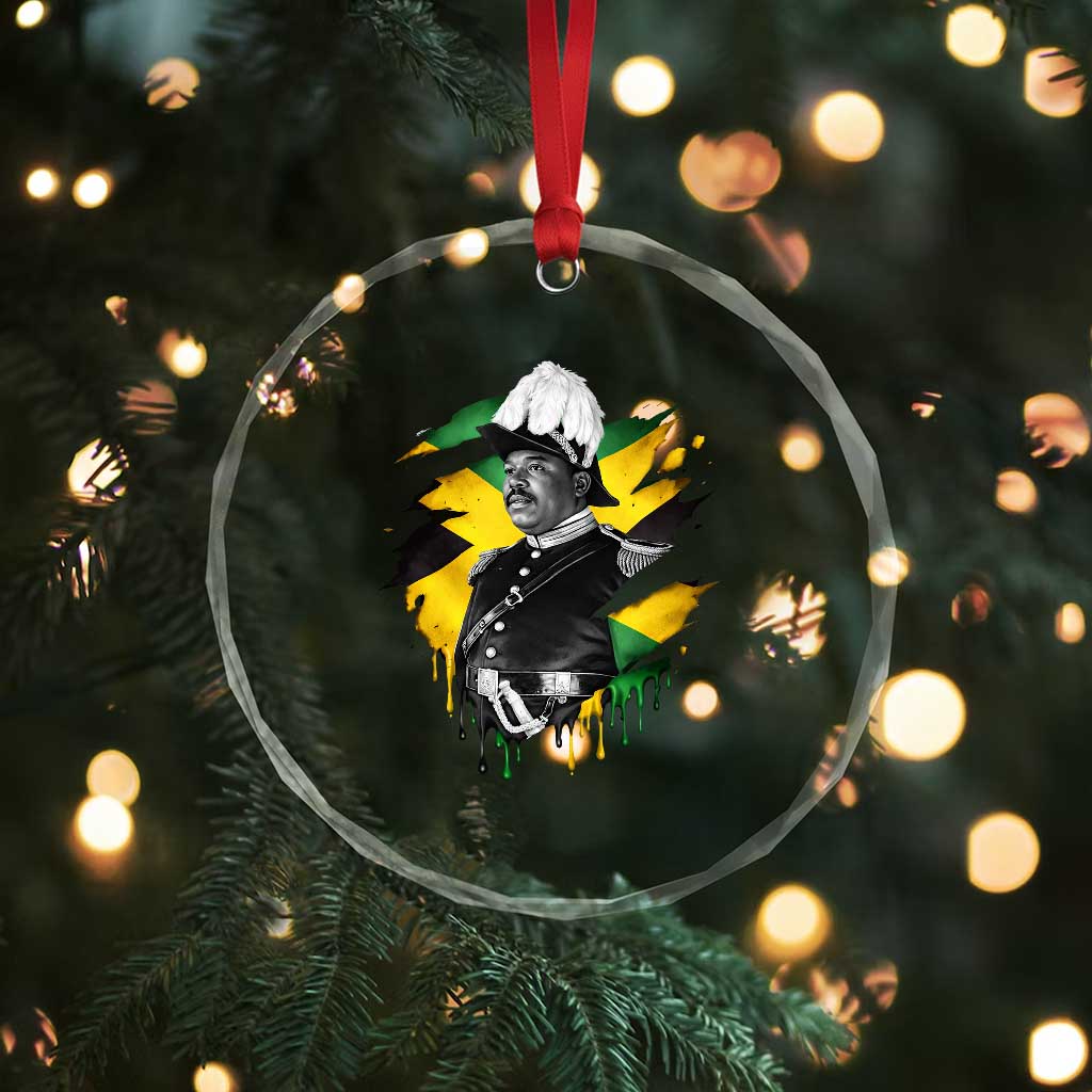 Marcus Garvey Jamaican National Hero Crystal Glass Ornament African American Heritage