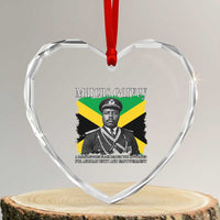 Marcus Garvey Jamaican National Hero Heart Crystal Glass Ornament Pan Africanism History Gift