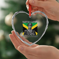 Marcus Garvey Jamaican National Hero Heart Crystal Glass Ornament Pan Africanism History Gift